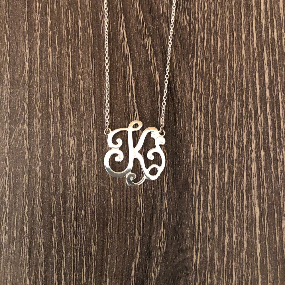 Sterling Silver Initial Necklace